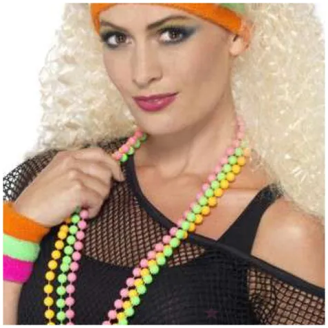 frotka classic neon kolorowa smiffys 3 szt