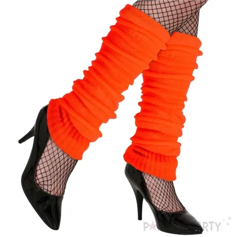 getry party ocieplacze nog lata 80 pomaranczowy widmann