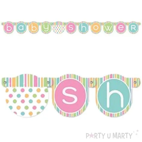 girlanda baby shower pastel mix unique 132 cm