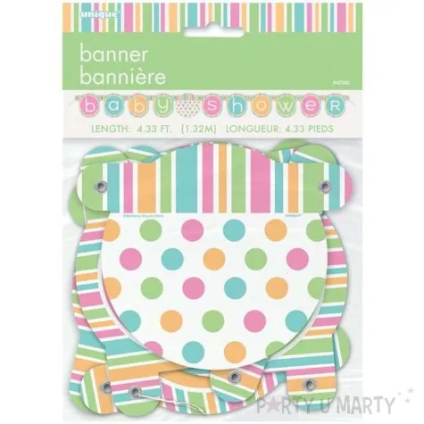 girlanda baby shower pastel mix unique 132 cm