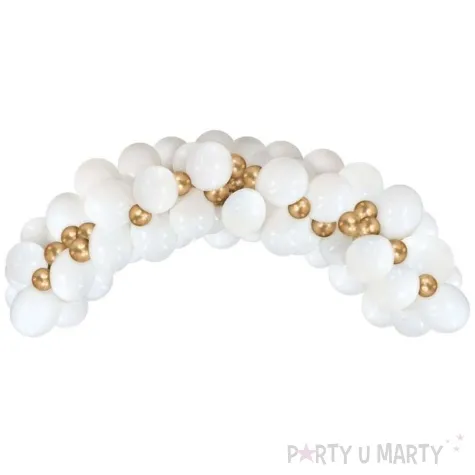 girlanda balonowa beauty and charm bialo zloty godan 70 szt