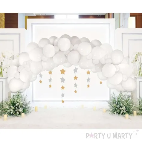 girlanda balonowa beauty and charm bialy godan 70 szt