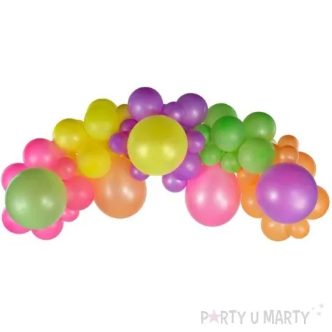 girlanda balonowa fluorescencyjna mix gemar 65 szt
