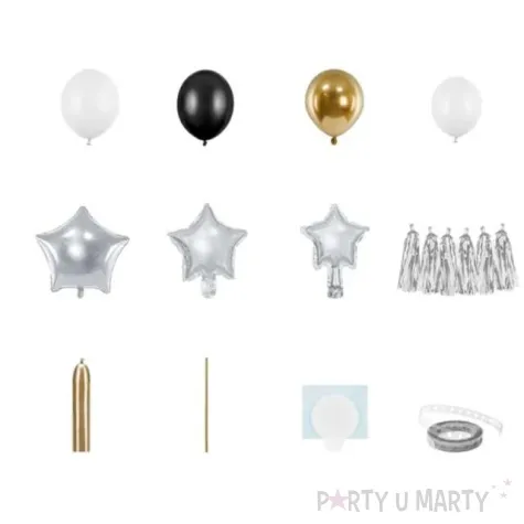 girlanda balonowa gwiazdki partydeco 167 x 135 cm 91 szt