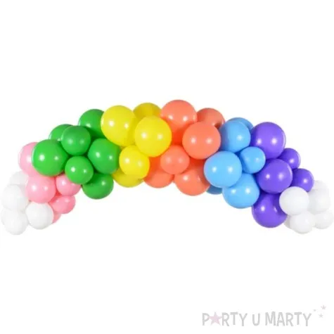 girlanda balonowa kolorowa tecza mix partydeco 60 szt