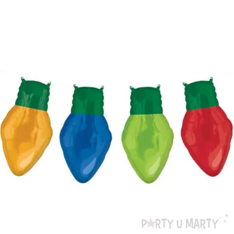 girlanda balonowa merry christmas lampki choinkowe mix amscan