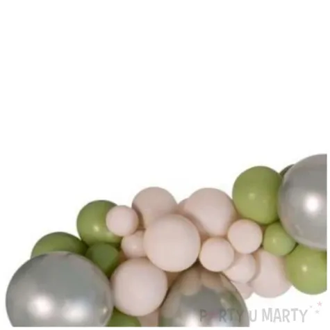 girlanda balonowa oliwkowo szampanski latte gemar 65 szt