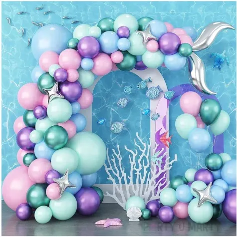 girlanda balonowa podwodny swiat mix congee 134 szt