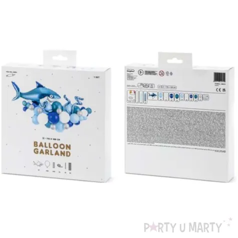 girlanda balonowa rekin partydeco 95 x 150 cm