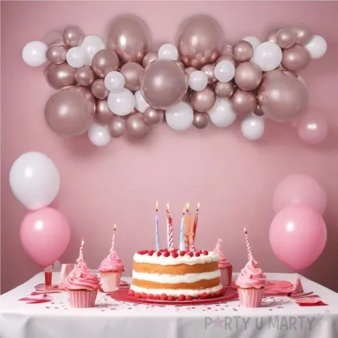 girlanda balonowa rose gold gemar 65 szt