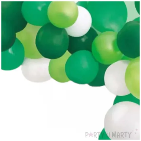 girlanda balonowa zielono bialy mix unique 200 cm