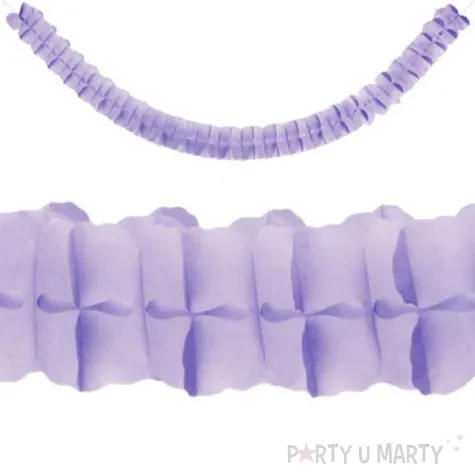 girlanda bibulowa classic liliowa partydeco 3m