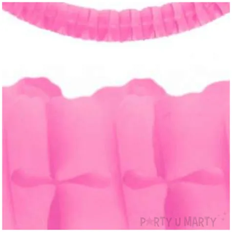 girlanda bibulowa classic roz ciemny partydeco 3m