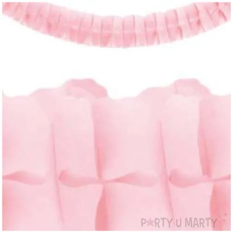 girlanda bibulowa classic rozowa jasna partydeco 3m