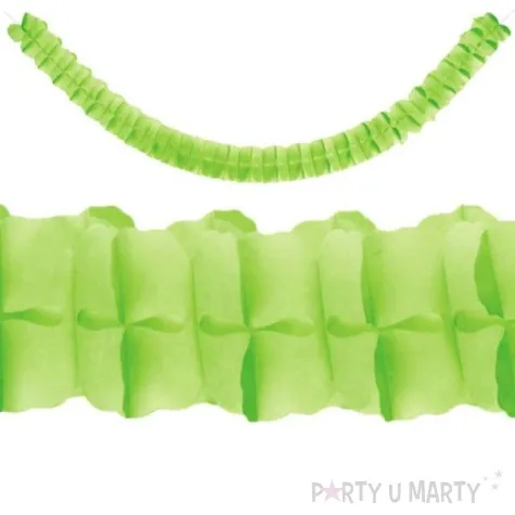 girlanda bibulowa classic zielone jabluszko partydeco 3m