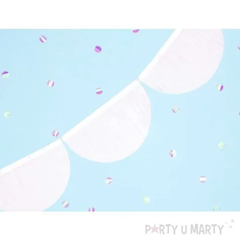 girlanda bibulowa fredzle biala partydeco 3m