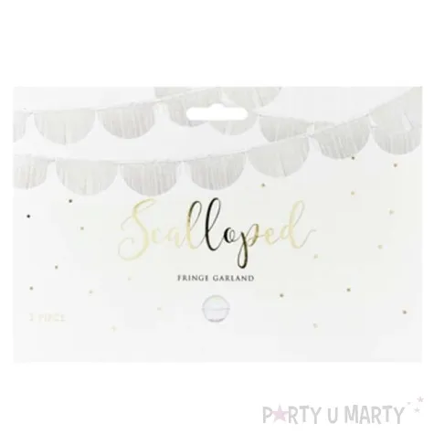 girlanda bibulowa fredzle biala partydeco 3m