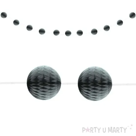 girlanda bibulowa honeycomb kule srebrna unique 213 cm