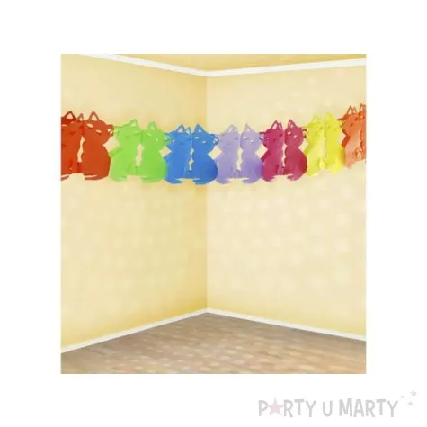 girlanda bibulowa kotki 17x300 cm