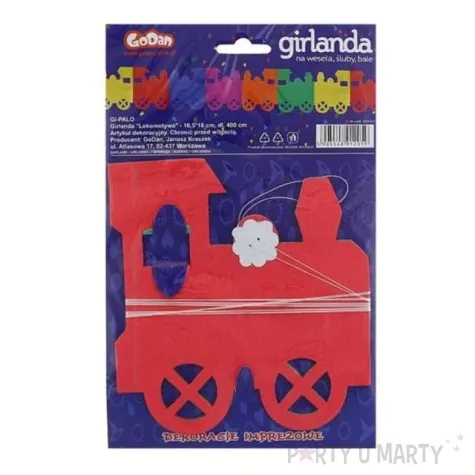 girlanda bibulowa lokomotywa 400 cm