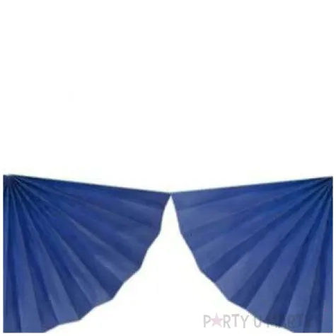 girlanda bibulowa rozety granatowa partydeco 300 cm