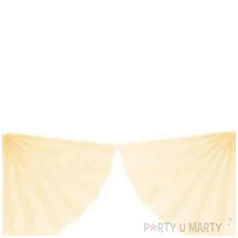 girlanda bibulowa rozety kremowa jasna partydeco 300 cm