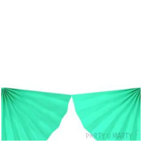 girlanda bibulowa rozety mietowa jasna partydeco 300 cm