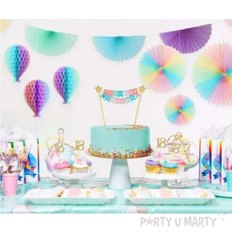 girlanda bibulowa rozety mix godan 300 cm