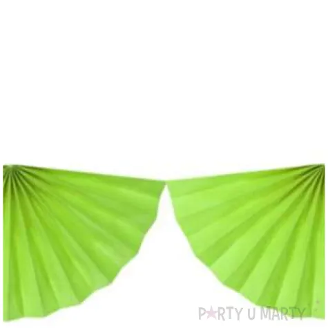 girlanda bibulowa rozety zielone jabluszko partydeco 300 cm