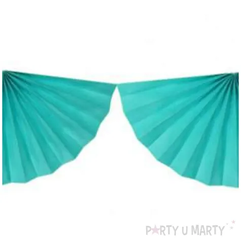 girlanda bibulowa rozety zielony malachit partydeco 300 cm