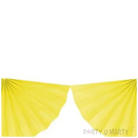 girlanda bibulowa rozety zolta partydeco 300 cm