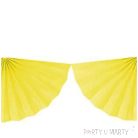 girlanda bibulowa rozety zolty partydeco 300 cm