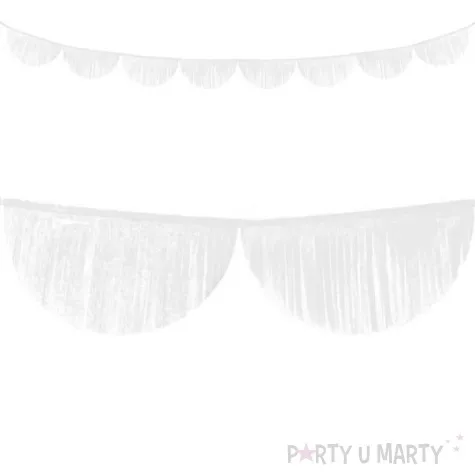 girlanda bibulowe fredzle biale partydeco 3m