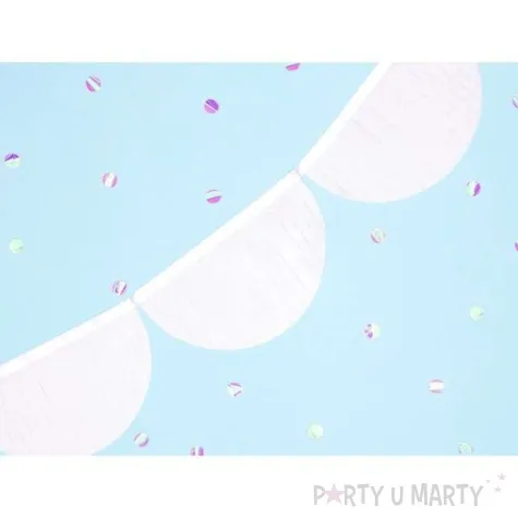 girlanda bibulowe fredzle biale partydeco 3m