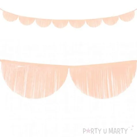 girlanda bibulowe fredzle brzoskwiniowa partydeco 3m