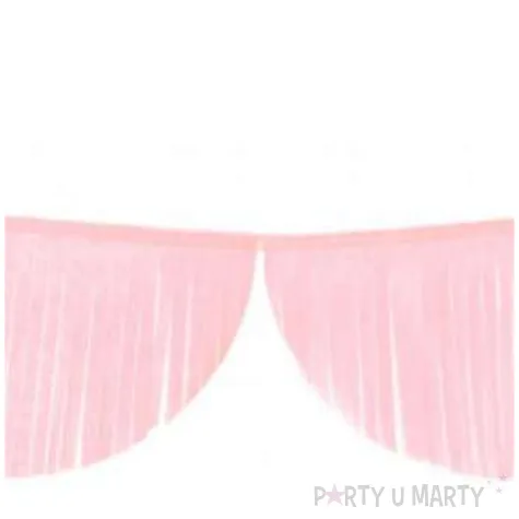 girlanda bibulowe fredzle rozowy jasny partydeco 3m