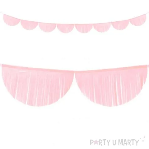 girlanda bibulowe fredzle rozowy jasny partydeco 3m