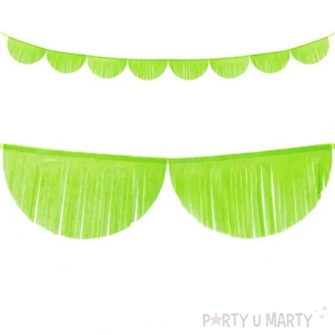 girlanda bibulowe fredzle zielone jabluszko partydeco 3m