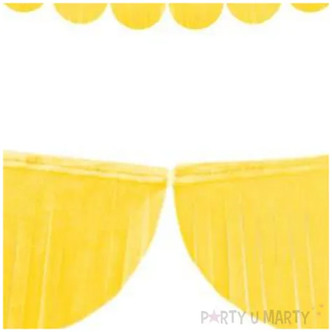 girlanda bibulowe fredzle zolta partydeco 3m