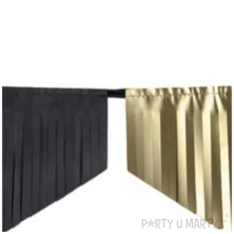 girlanda bibulowo foliowa fredzle czarno zlota partydeco 3m