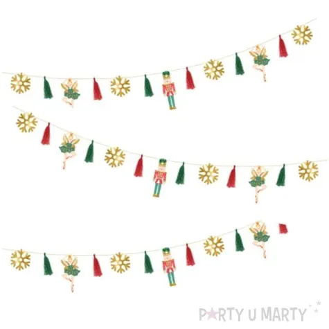 girlanda dziadek do orzechow mix partydeco 200 cm