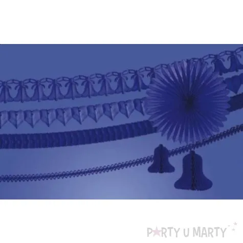 girlanda dzwon 360cm niebieski