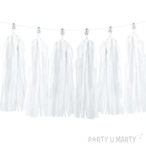 girlanda fredzle biala partydeco 1 szt