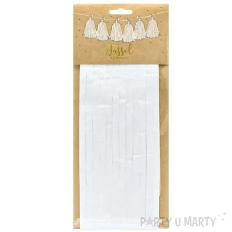 girlanda fredzle biala partydeco 1 szt