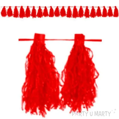 girlanda fredzle czerwona amscan 300 cm