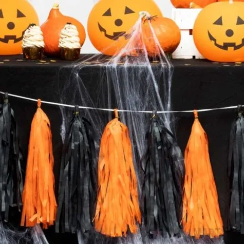 girlanda fredzle halloween pomaranczow czarna partypal