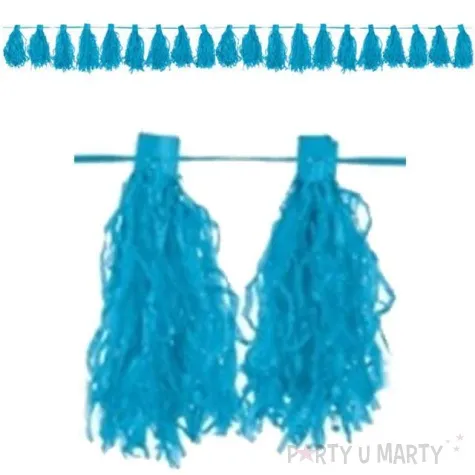 girlanda fredzle niebieska amscan 300 cm