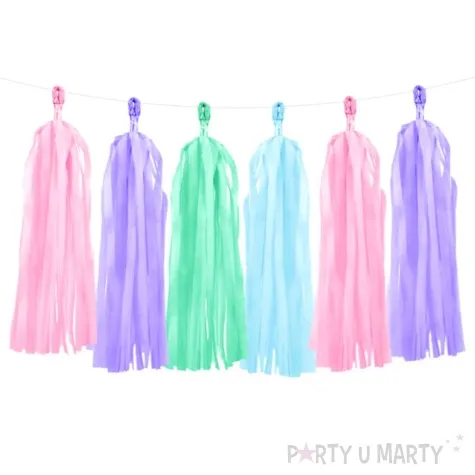 girlanda fredzle pastelowe mix partydeco 150 cm