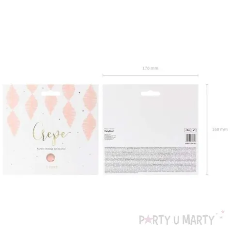 girlanda fredzle rozowy jasny partydeaco 300 cm