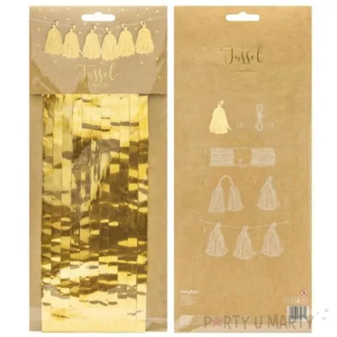 girlanda fredzle zlote partydeco 150 cm